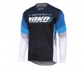 MX dres YOKO TWO black/white/blue XL