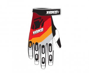 MX rokavice YOKO TWO black/white/red XL (10)