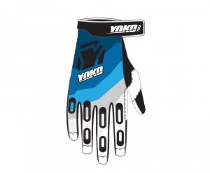 MX rokavice YOKO TWO black/white/blue S (7)