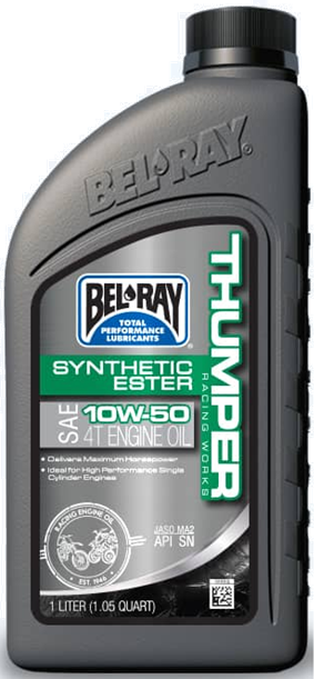 Motorno olje Bel-Ray THUMPER RACING WORKS SYNTHETIC ESTER 4T 10W-50 1 l