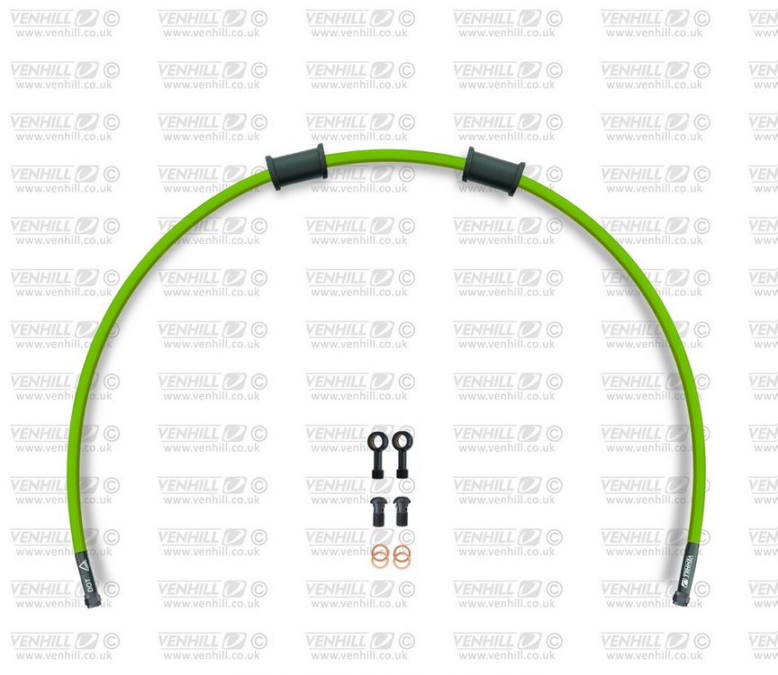 Set cevi za sklopko Venhill HON-4005CB-GR POWERHOSEPLUS (1 cev v kompletu) Green hoses, black fittings
