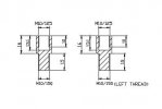 Mirror adaptor PUIG 9271N ADAPTER M10/150 THREAD RIGHT+LEFT REAR MIRROR HI-T črna to handlebar